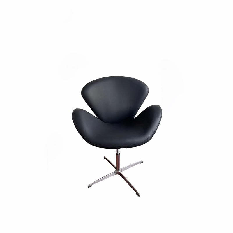 Minimalist Flannel Lambskin Movable Desk Chair