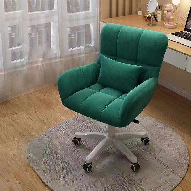 Nordic Velvet Swivel Height-Adjustable Desk Chair