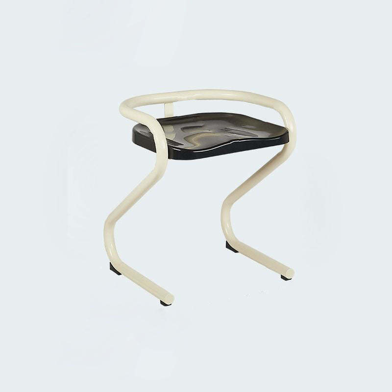 Mid-Century Curved Metal Dining Chair