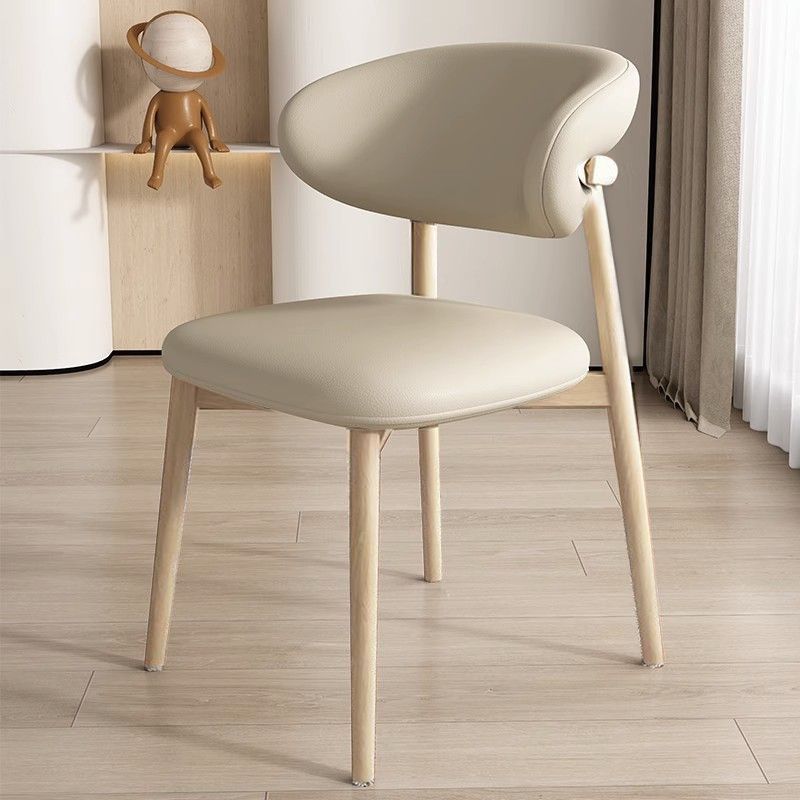 Nordic Leather Metal Dining Chair