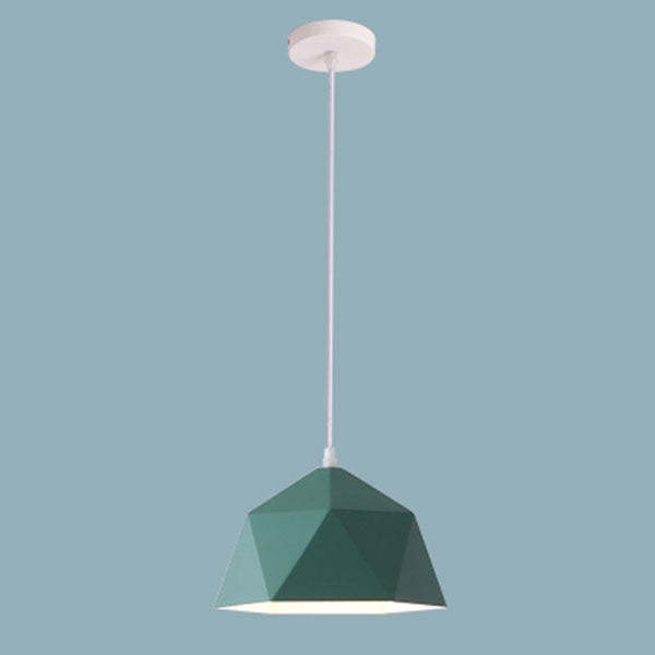 Modern Macaron Iron Lozenge Pendant Light