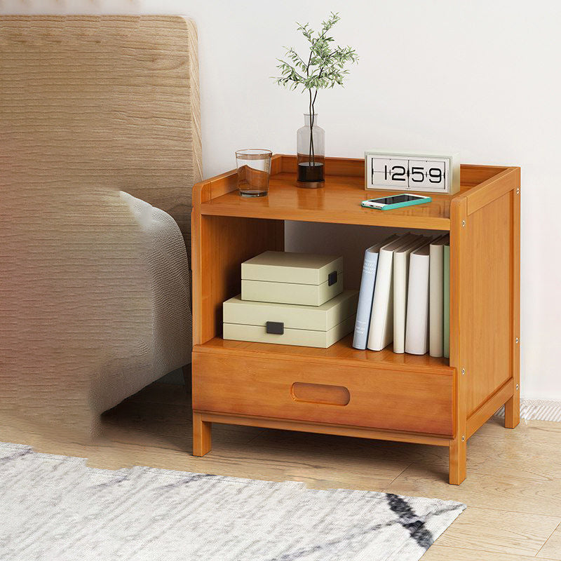 Minimalist Bamboo 1/2-Drawer Nightstand