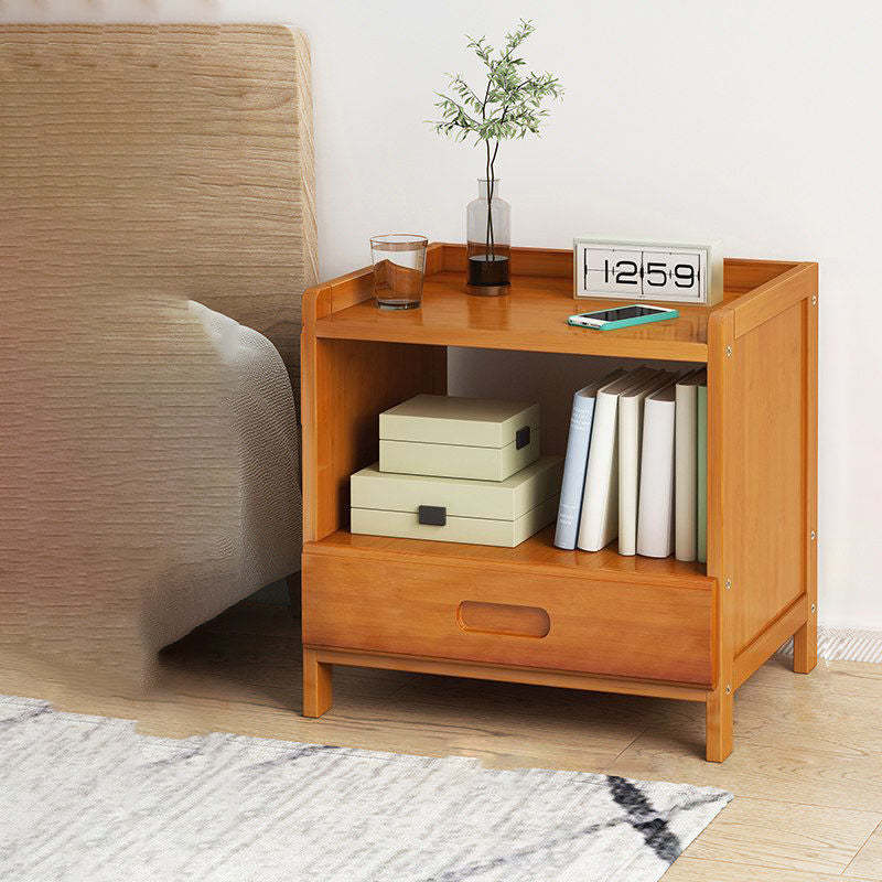 Minimalist Bamboo 1/2-Drawer Nightstand