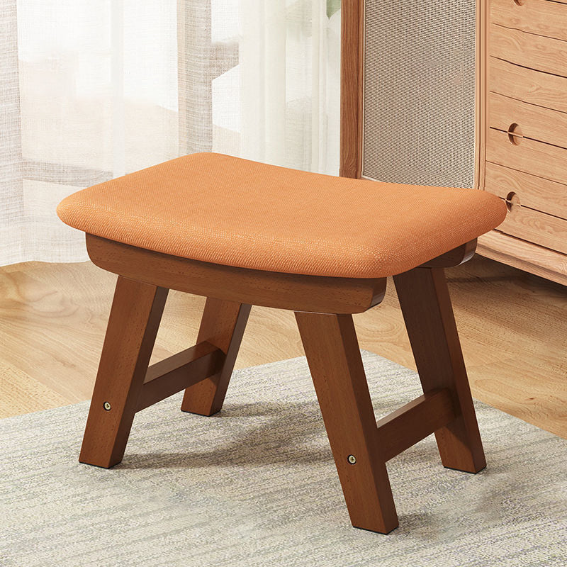 Minimalist Wood Cushion Shoe Bench