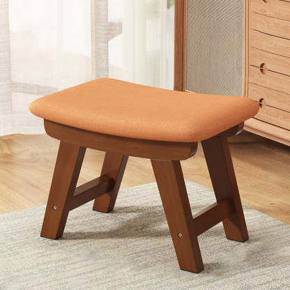 Minimalist Wood Cushion Shoe Bench