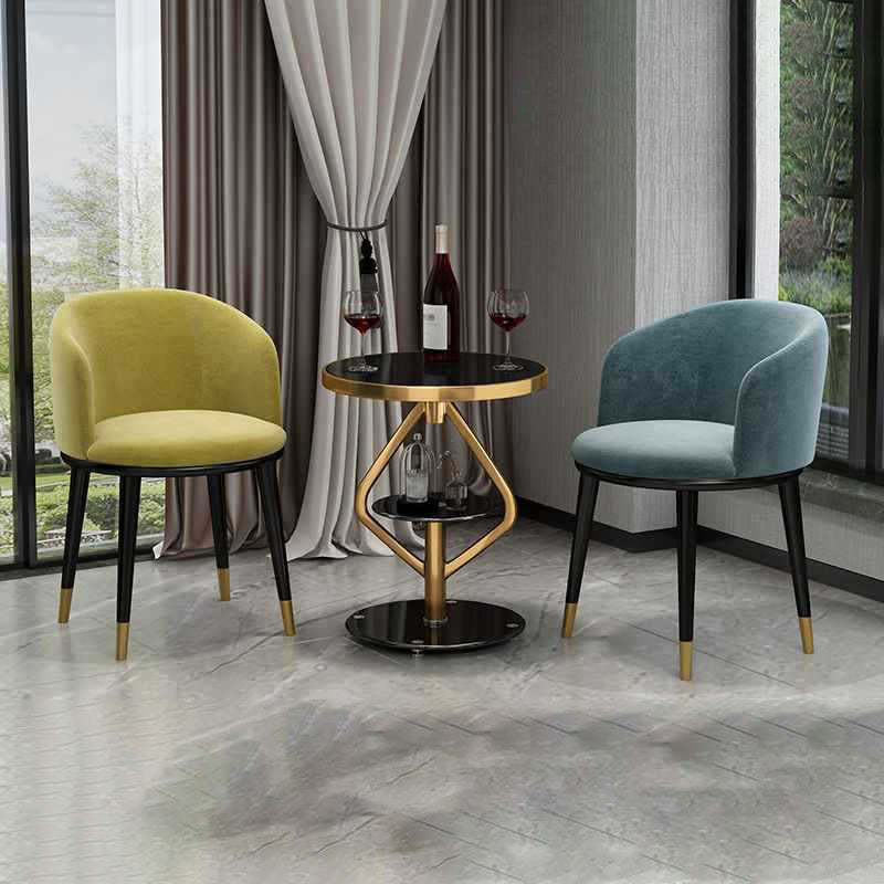 Nordic Lozenge Glass Steel End Table