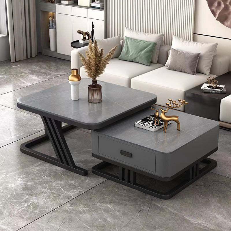 Lighom luxury nesting frame gray coffee tables