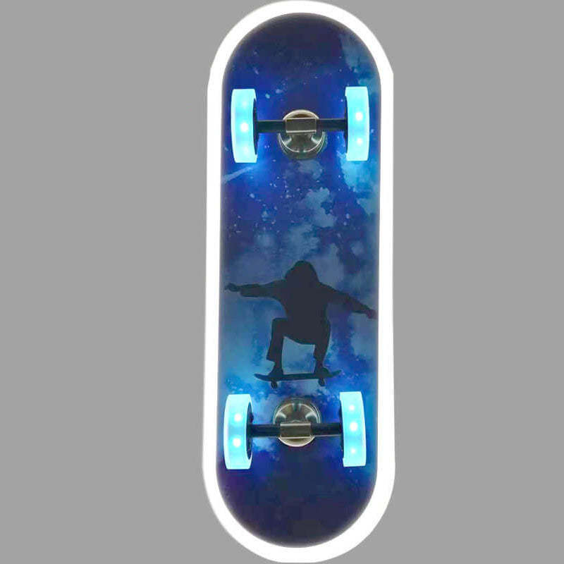 Cartoon Skateboard Acrylic LED Kids Flush Mount Light