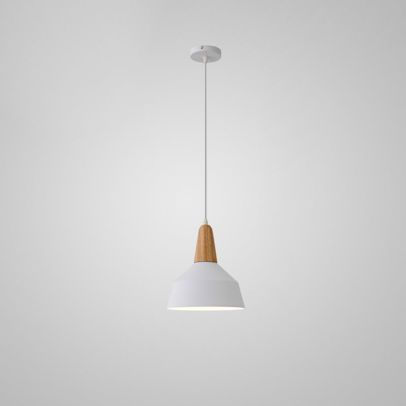 Nordic Macaron Aluminum Wood Pendant Light