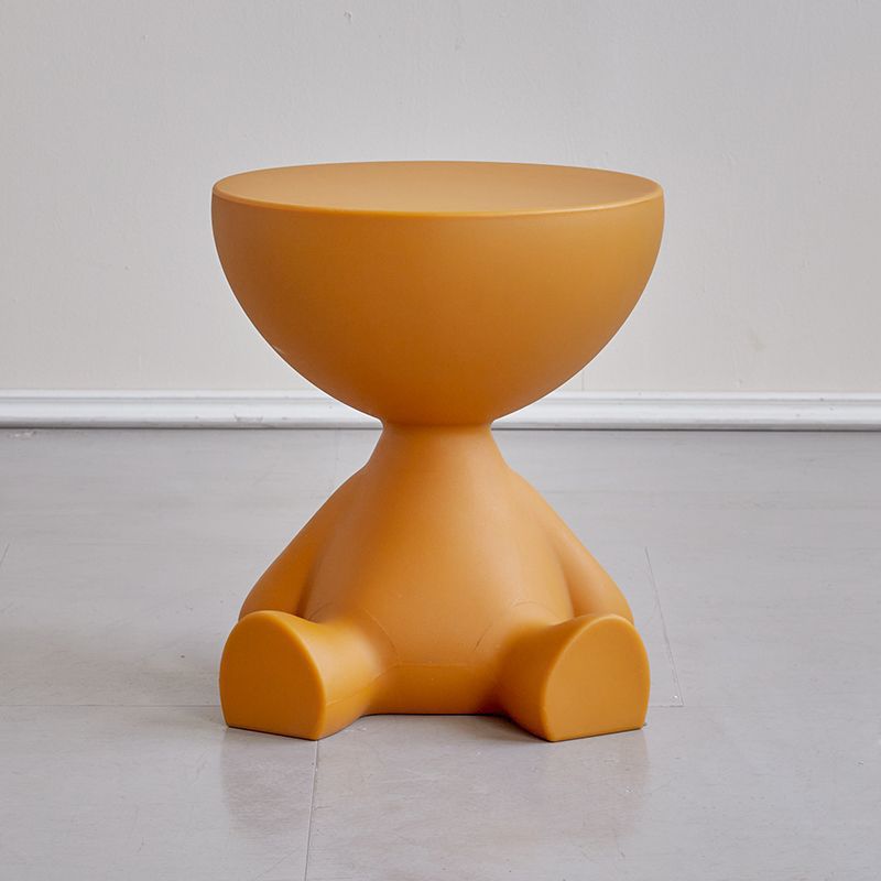 Minimalist Flat Round End Table