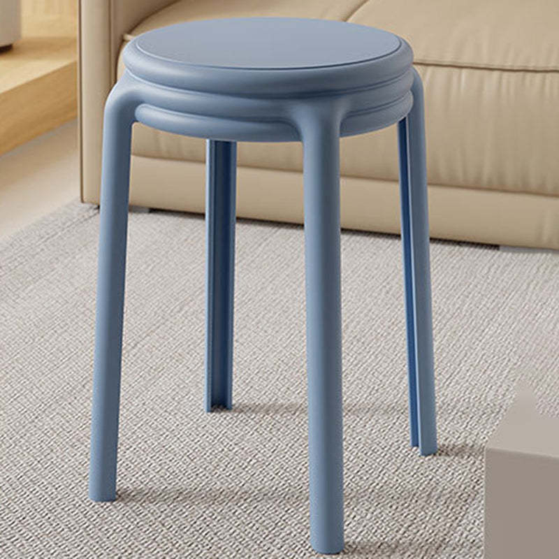 Scandinavian Macaron Round Stackable Plastic Chair