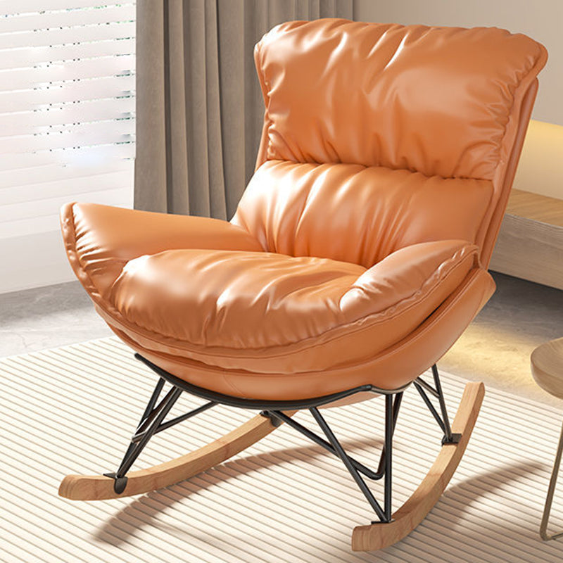 Contemporary Fabric Upholstered Rocking Chair