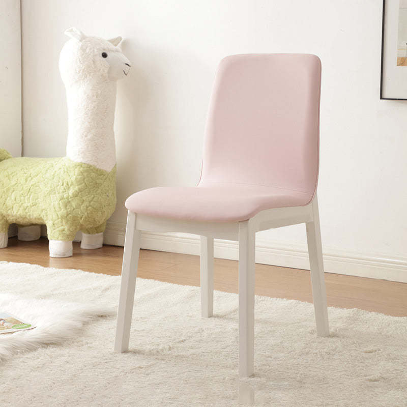 Nordic Leather Wood Frame Dining Chair