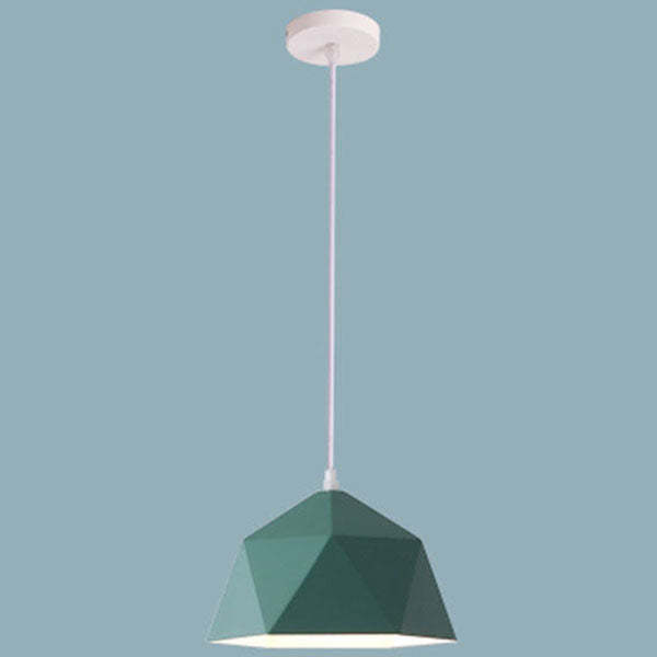 Modern Macaron Iron Lozenge Pendant Light