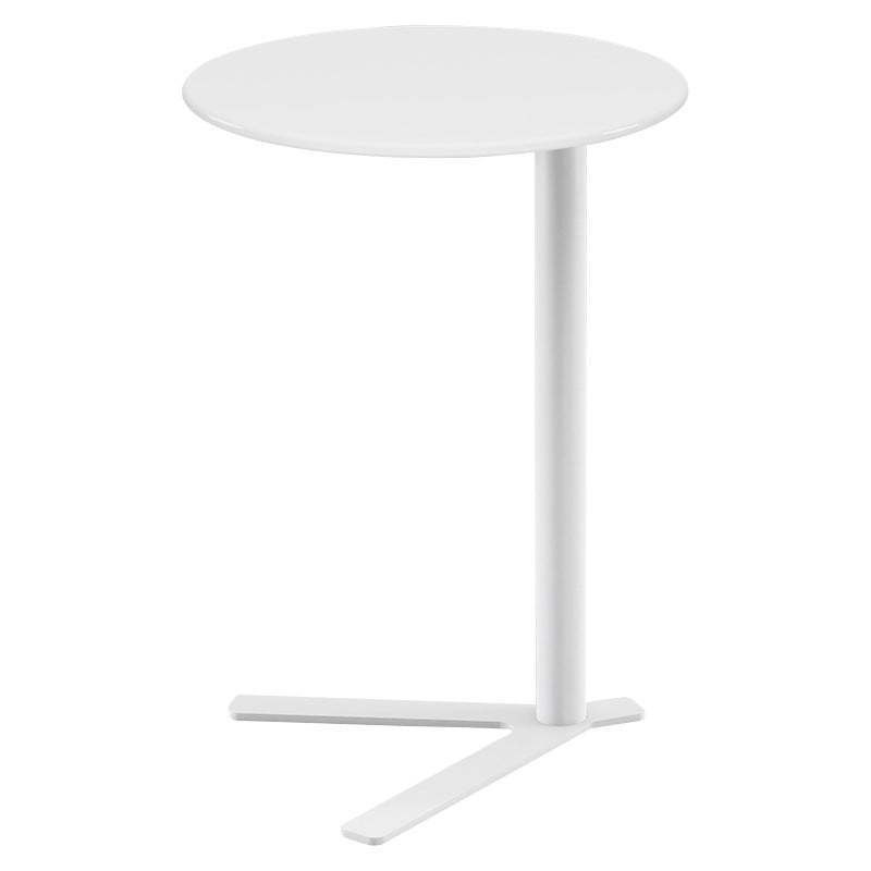 Scandinavian V-Base Iron End Table
