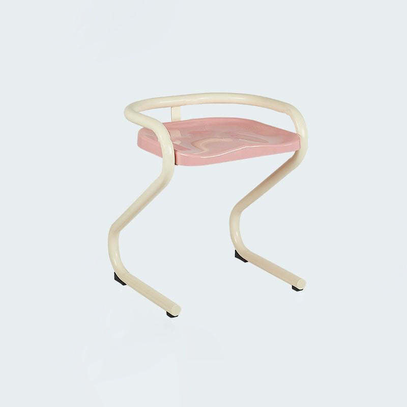 Mid-Century Curved Metal Dining Chair