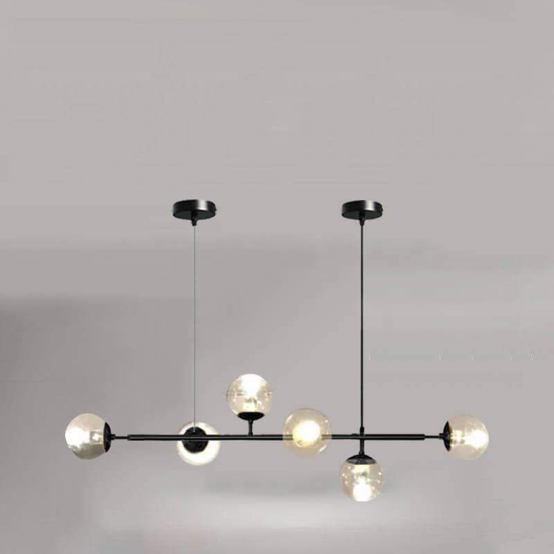Nordic Colorful Orb Glass Island Chandelier