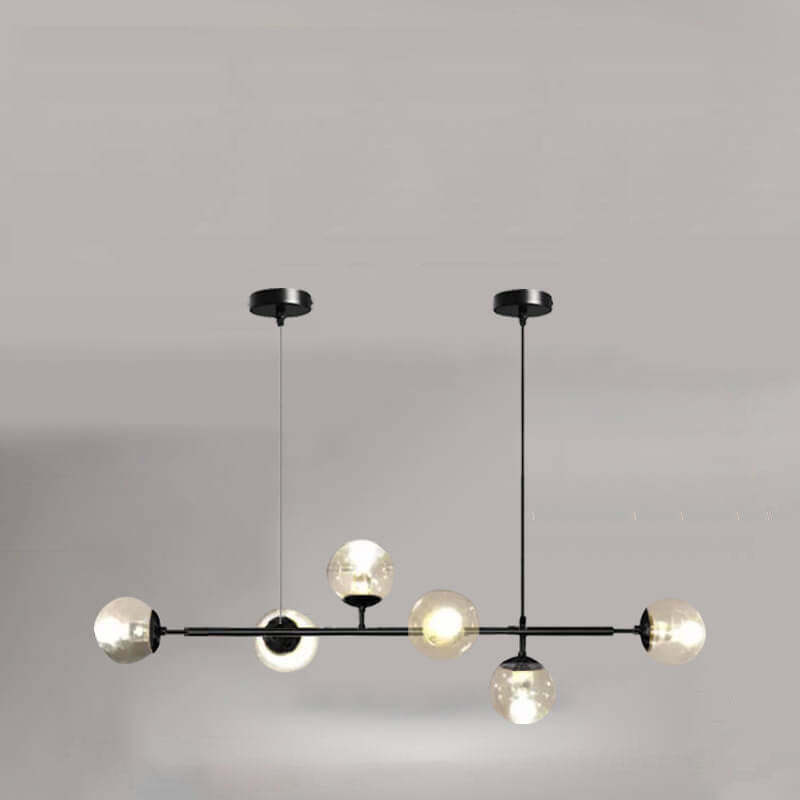 Nordic Colorful Orb Glass Island Chandelier