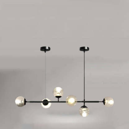 Nordic Colorful Orb Glass Island Chandelier