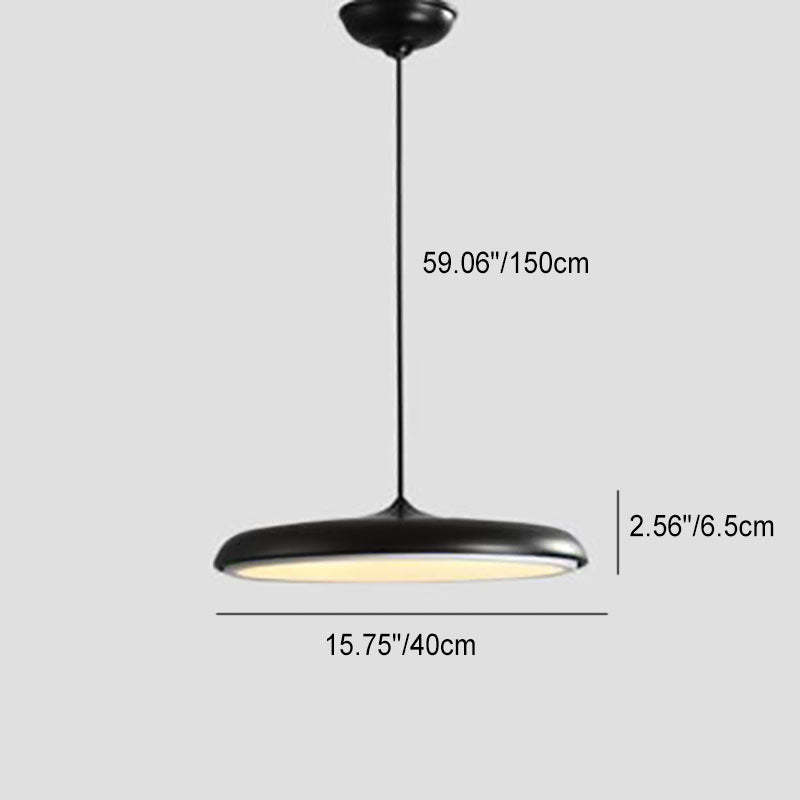 Nordic Macaron Flying Saucer Metal LED Pendant