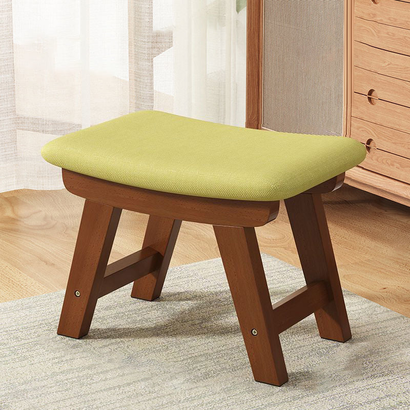 Minimalist Wood Cushion Shoe Bench