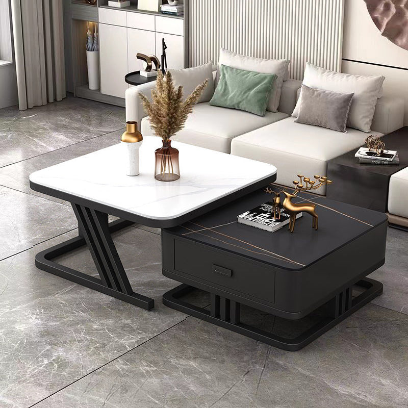 Modern Iron Frame Nesting Coffee Table