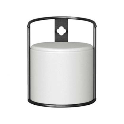 Contemporary Microfiber Leather Cylinder Vanity Stool