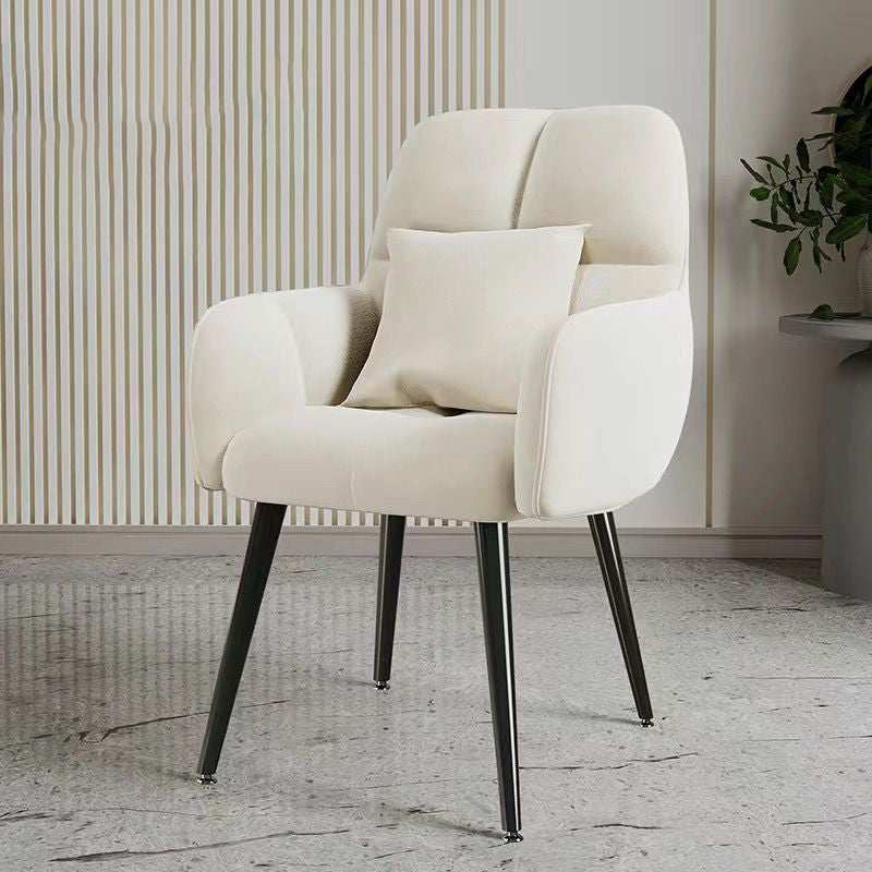 Minimalist Square Vanity Stool with Backrest — Gold / Blue