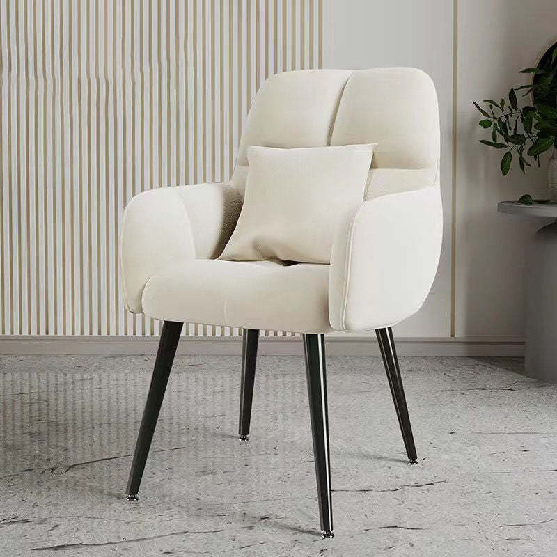 Minimalist Square Vanity Stool with Backrest — Gold / Blue