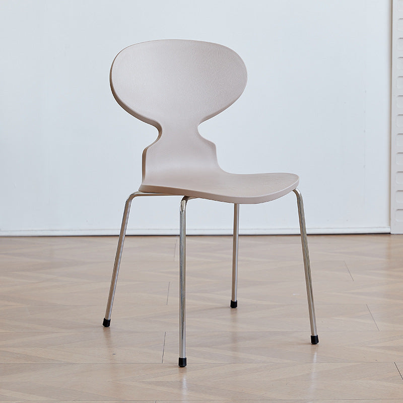 Minimalist Metal Four-Leg Chair