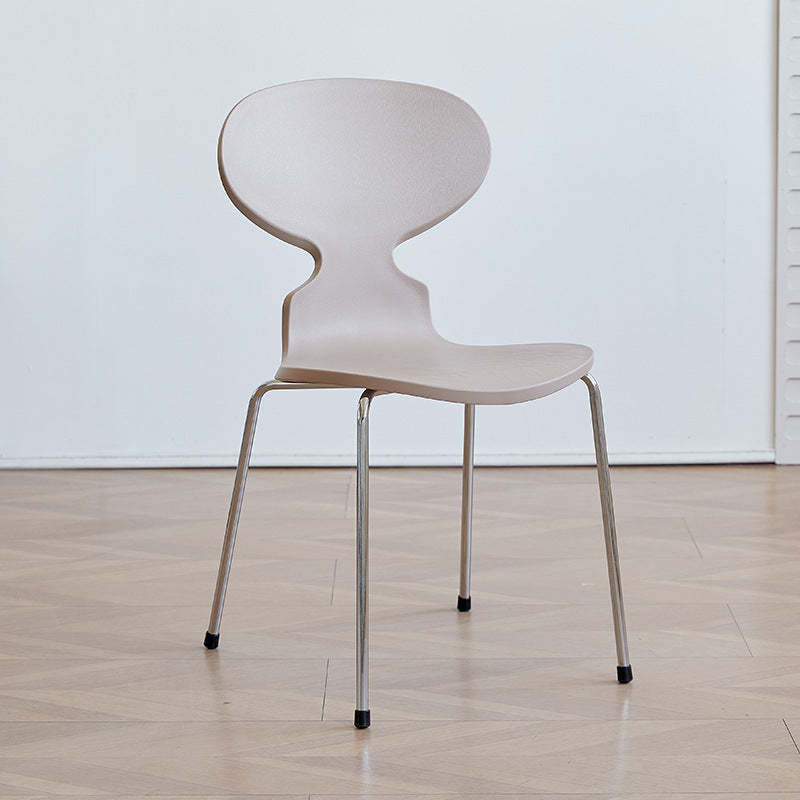 Minimalist Metal Four-Leg Chair