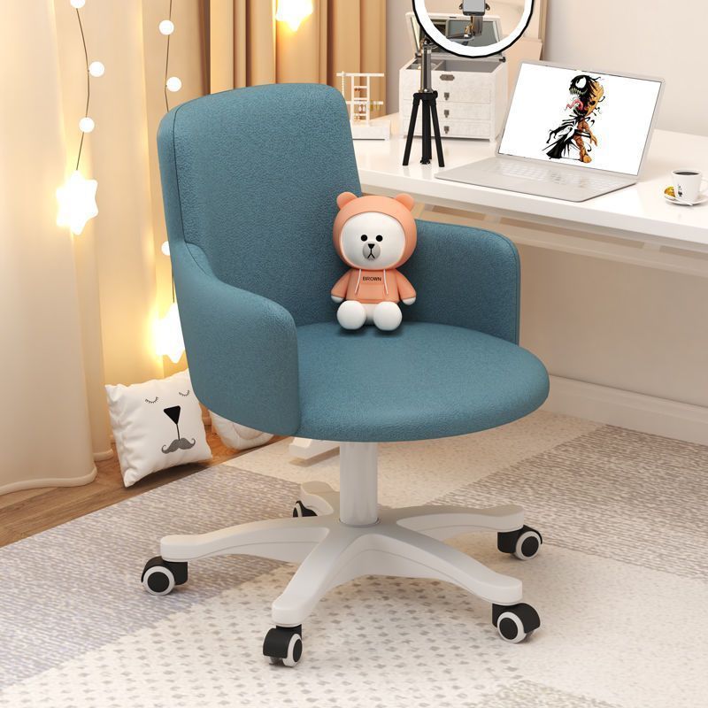 Minimalist Velvet Steel Rotatable Desk Chair
