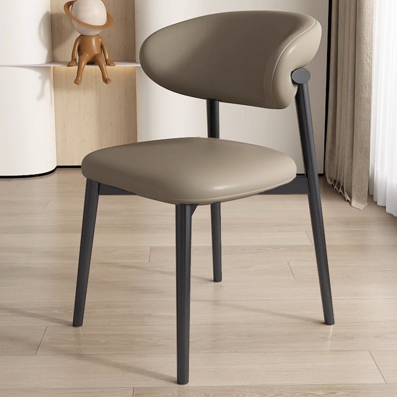 Nordic Leather Metal Dining Chair