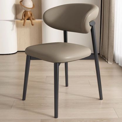 Nordic Leather Metal Dining Chair