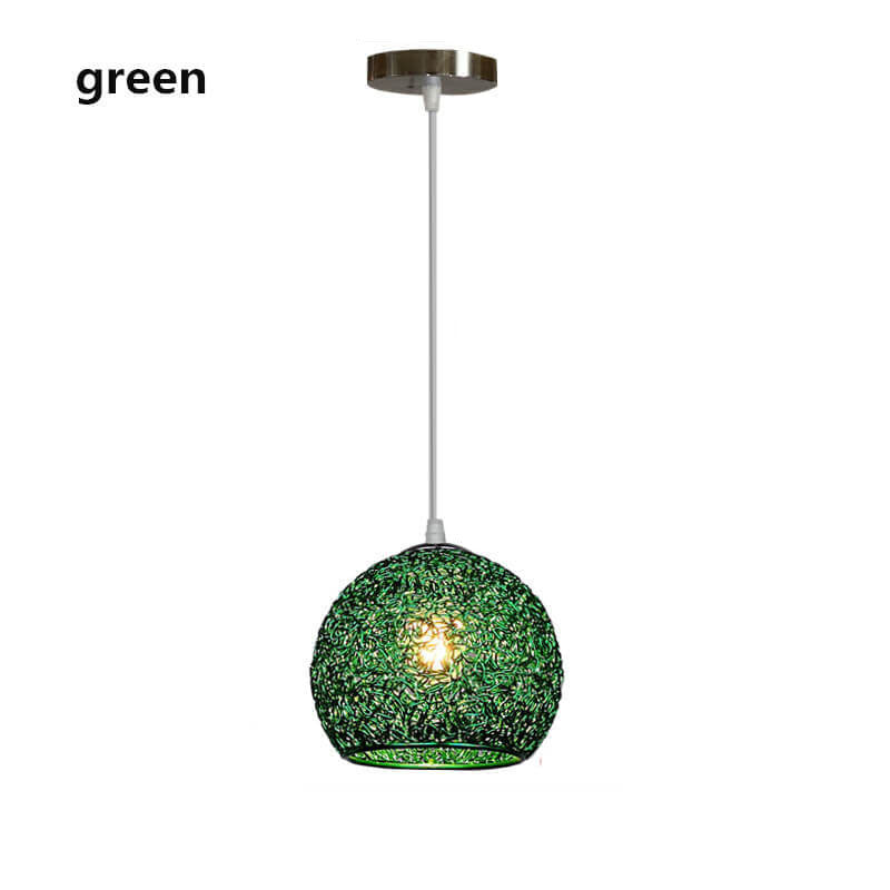 Contemporary Aluminum Macaron Round Pendant Light