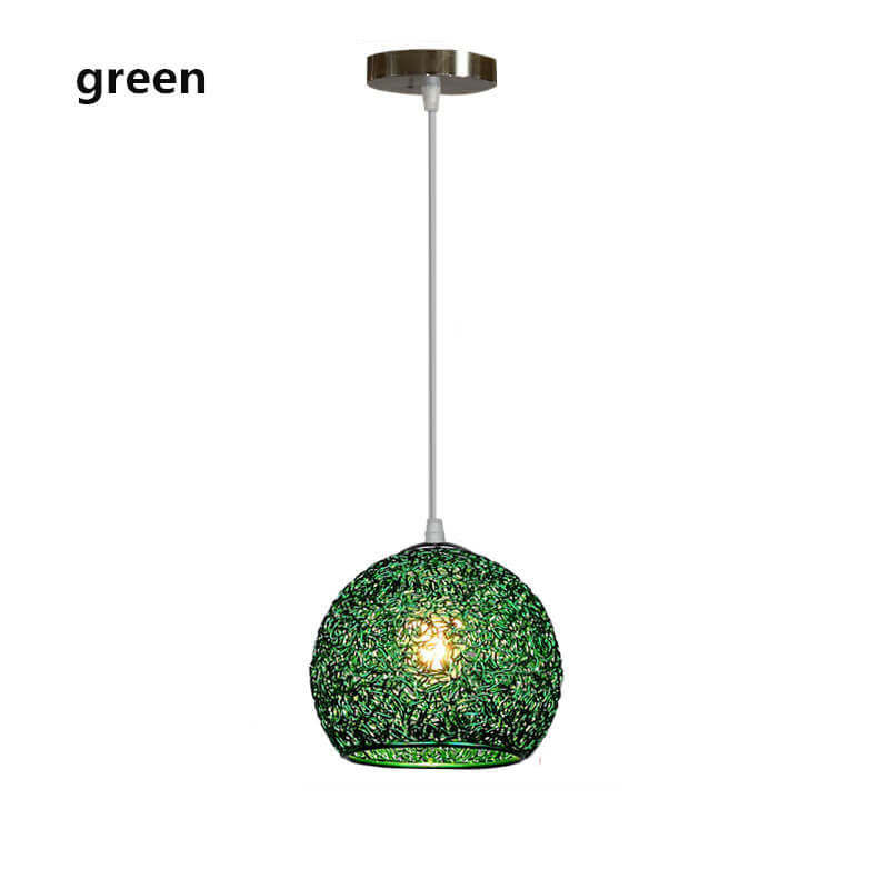 Contemporary Aluminum Macaron Round Pendant Light
