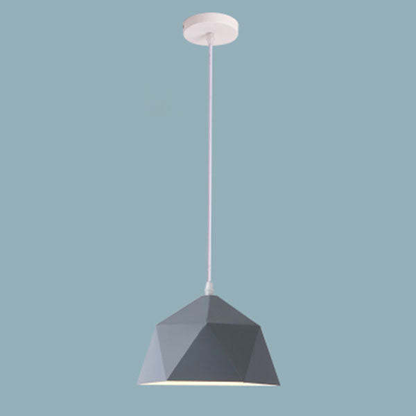 Modern Macaron Iron Lozenge Pendant Light