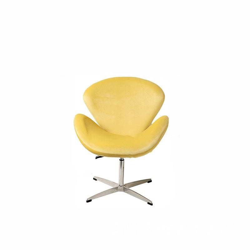 Minimalist Flannel Lambskin Movable Desk Chair