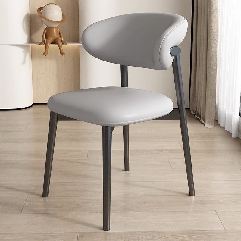 Nordic Leather Metal Dining Chair