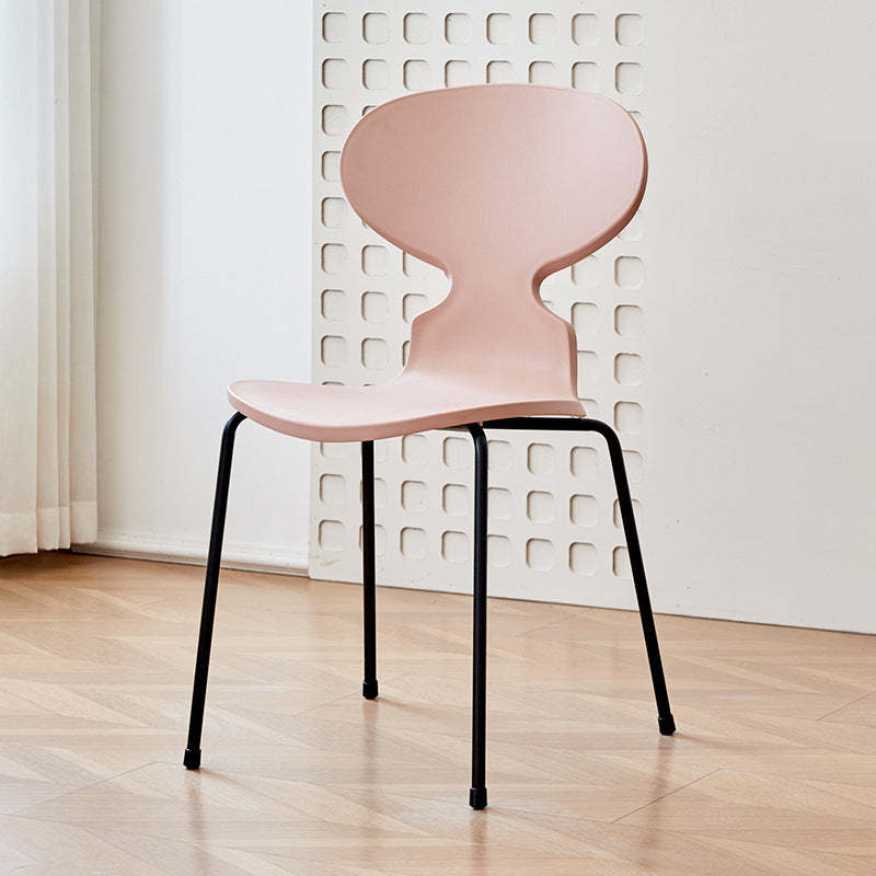 Minimalist Metal Four-Leg Chair