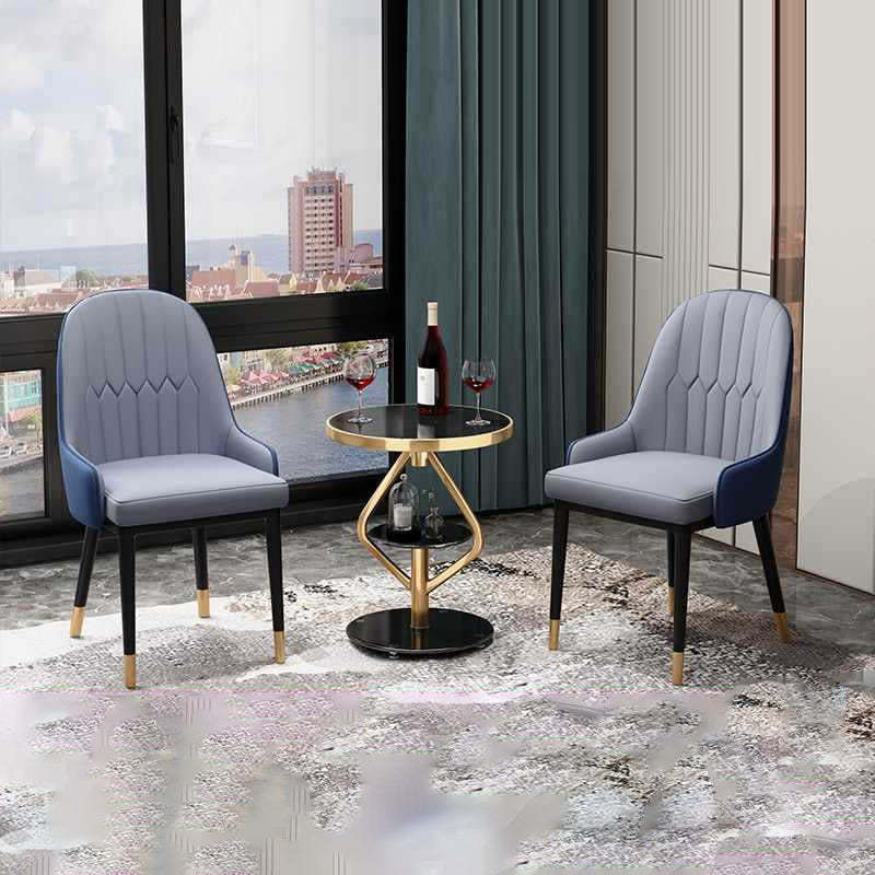 Nordic Lozenge Glass Steel End Table