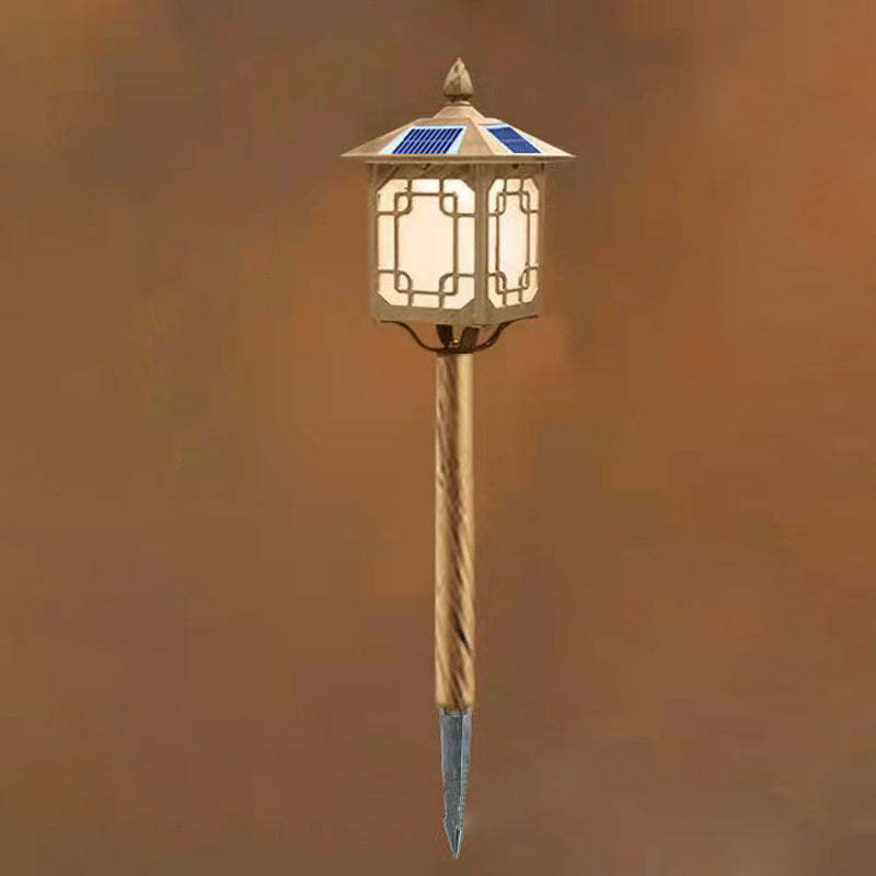 Chinese Solar Aluminum Iron Glass Column LED Landscape Light