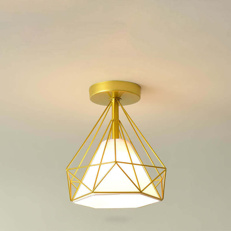 Scandinavian Iron Flower Diamond Light