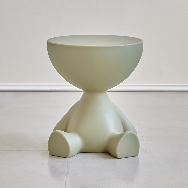 Minimalist Flat Round End Table