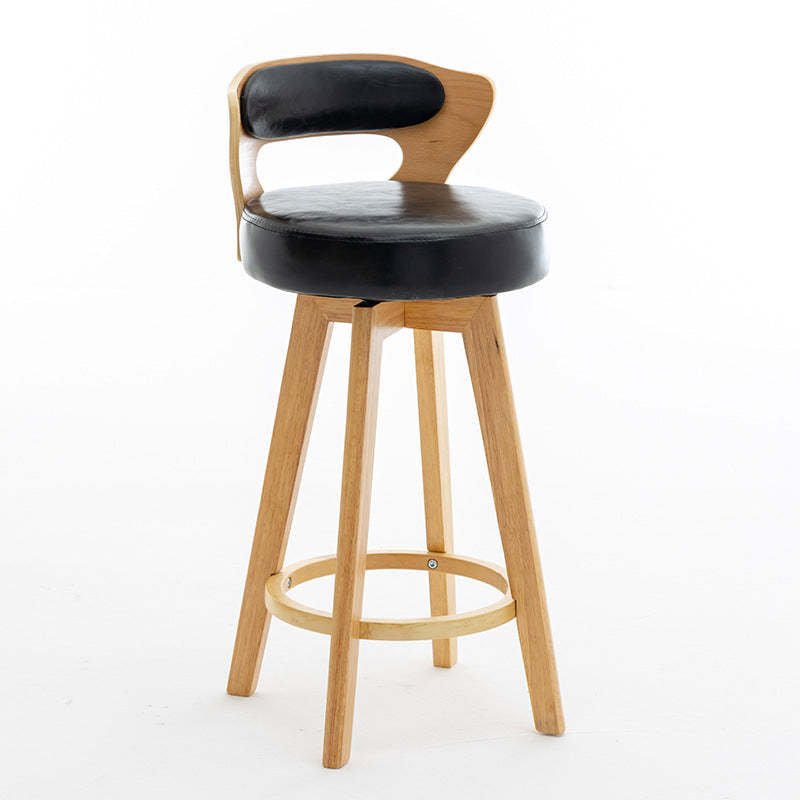 Minimalist round black bar & counter stools, Lighom