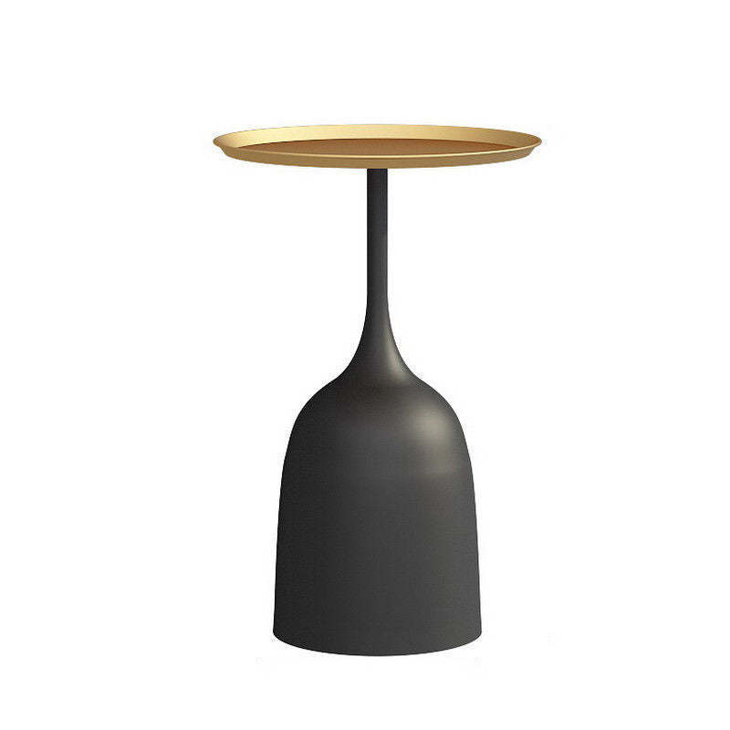 Scandinavian Metal Iron Marble End Table