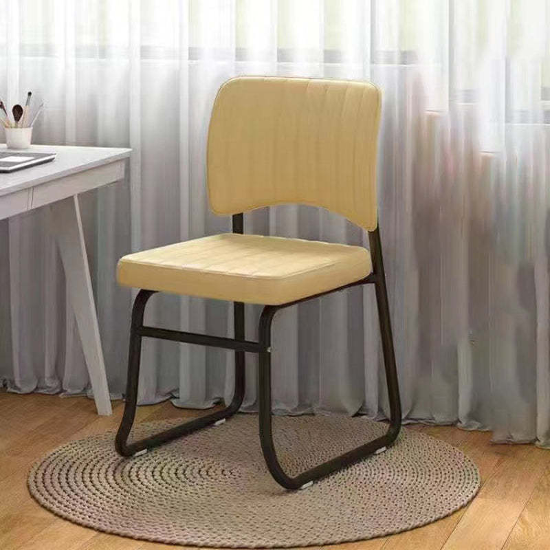 Minimalist PU Leather Stackable Desk Chair