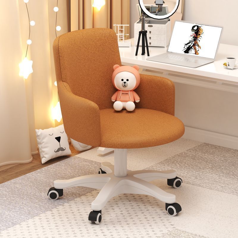 Minimalist Velvet Steel Rotatable Desk Chair — Light Gray - Dutch Velvet