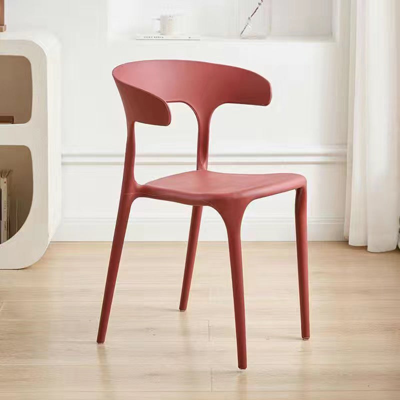 Minimalist Cow Corner Plastic Dining Chair