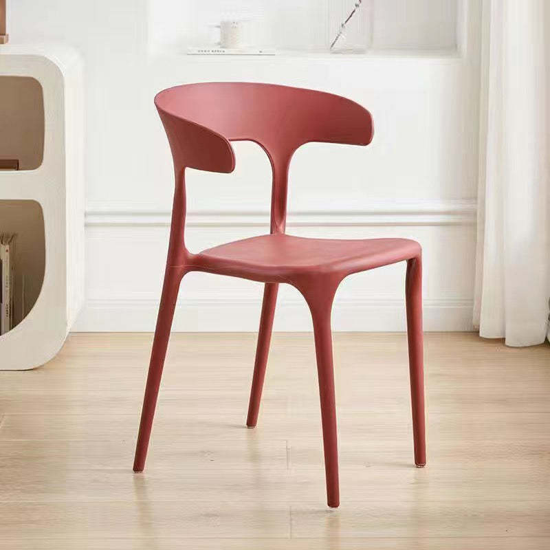 Minimalist Cow Corner Plastic Dining Chair